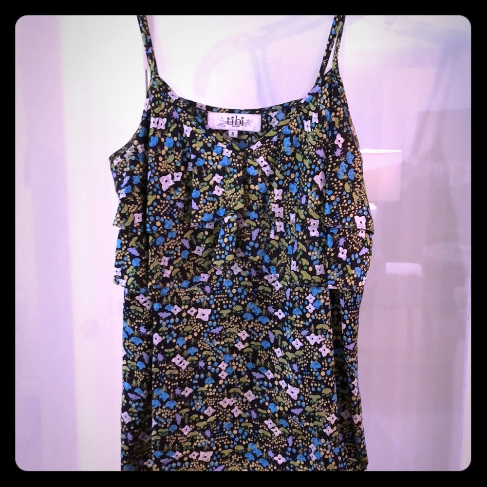 Tibi silk top